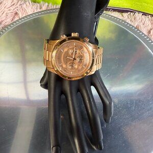 Michael Kors MK8096 50mm Rose Gold Stainless Steel Case with Rose Gold Stainless